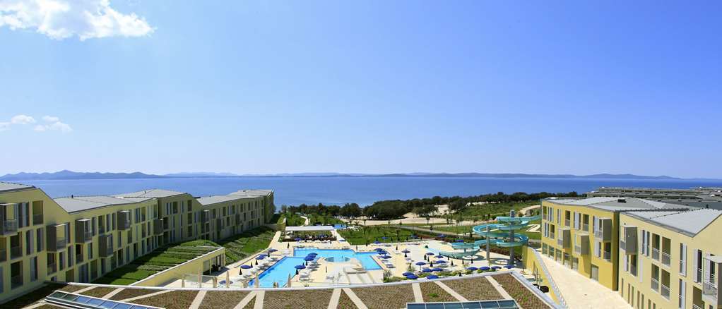 Falkensteiner Family Hotel Diadora Petrcane Exterior photo View of the Bay of Pag from the complex